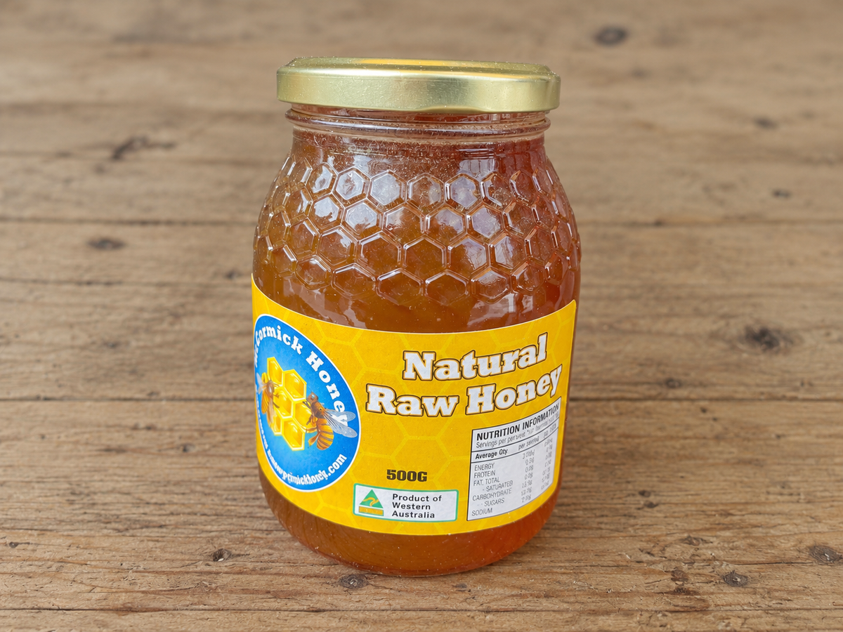 Raw natural honey 500g